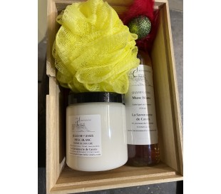 BOÎTE BOIS NOEL MUSC BLANC